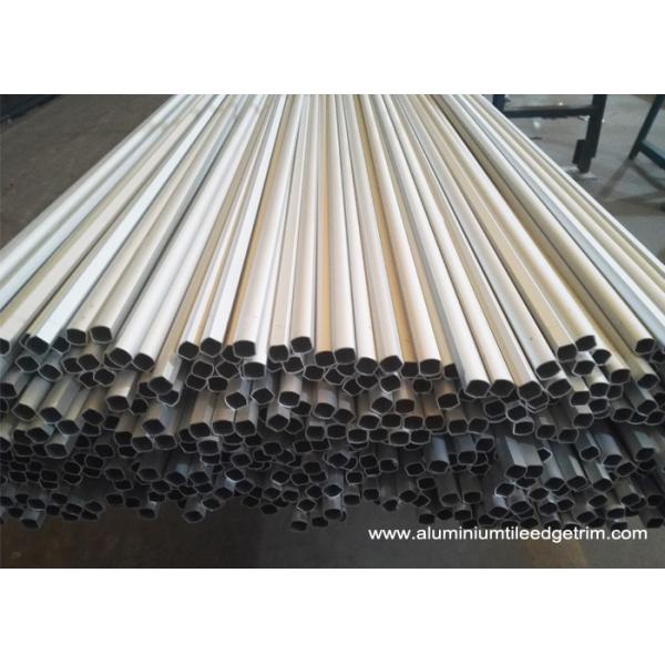 anodized silver aluminium tube