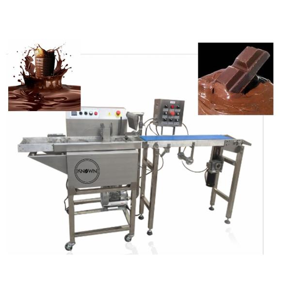 Buy Small Chocolate Coating Enrobing Machine Food Grade Safety Simple Operation at wholesale prices