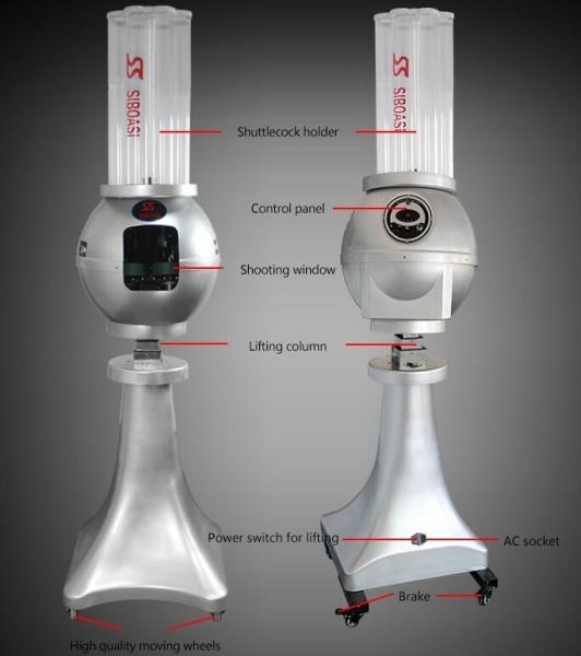 SMALL INTELLIGENT FULL FUNCTION BADMINTON MACHINE ROBOT WITH REMOTE CONTROL
