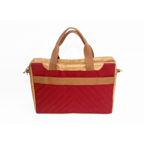 Waterproof laptop bag washable kraft paper laptop messenger bag with canvas