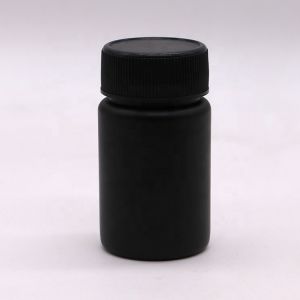 Medicine Powder Capsule 70ml PET Plastic Bottle with Screw Cap and Label