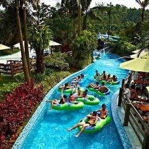Tranquil Serenity Water Park Lazy River Oasis with Waterfalls / Caves All Ages