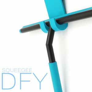 Blue Stainless Steel Window Squeegee / Convenience Window Wiper Squeegee