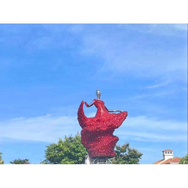 Buy contemporary Garden Statues And Sculptures Red Baking Varnished Forging at wholesale prices