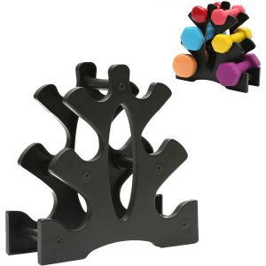 Balance PVC REACH Fitness Neoprene Dumbbell Set With Stand