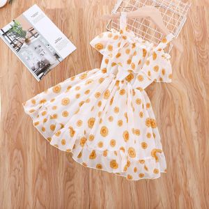 China Children'S Dress Clothing Summer Girls Suspender Printed Dress on sale