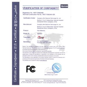 Guangzhou Bimi Electronic Technology Co., Ltd. Certifications
