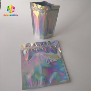 Waterproof Holographic Stand Up Pouch Glossy Finished Surface Finish