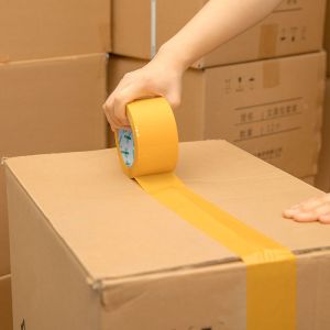 Beige#1 Shipping Packing Tape Customized Service  For Packing Cartons