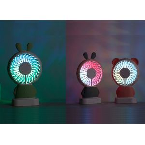 Linglong Rabbit fan usb rechargeable promotional plastic hand held fan