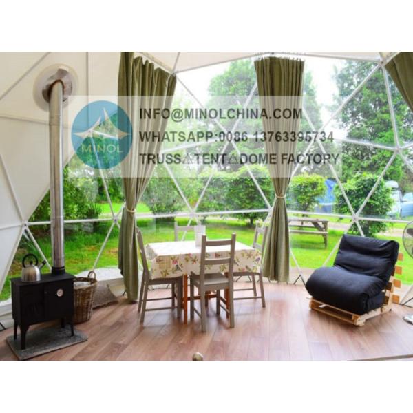 Buy Promotional Geodesic Dome Tents Glamping Tent Dome 4 Person at wholesale prices