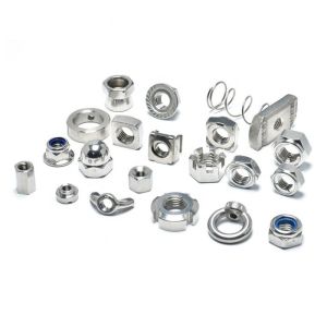 Stainless M5 Flange Nylock Hex Nut Alloy Steel Fasteners