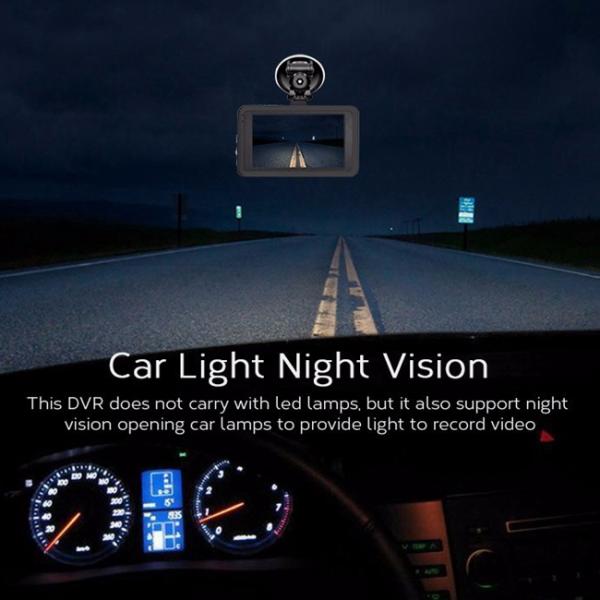 3.0" LCD Night Vision Car Digital Video Recorder 1080P For Loop Recording