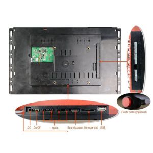 Open Framed Full HD LCD Monitor , 7 Inch Advertising Display Screen