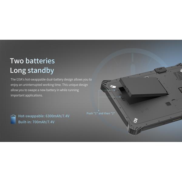 12 Inch Rugged Tablets Windows 11 With I7 CPU IP65 Waterproof 5G Connectivity