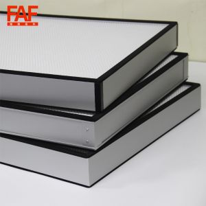 Quality 0.03mm Thickness High Volume HEPA Filter , Mini Pleat HEPA Filter With Fiberglass Material for sale