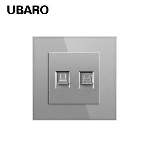 Heat Resistant Socket Accessories Corrosion Resistant RJ11TV Dual Socket