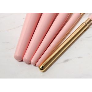 Vonira Gold Nude Pink 19 Pieces Natural Hair Makeup Artist Brushes