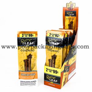 China Flat Shape Aluminum Foil Laminated Cigar Wrap Bag With Zipper on sale