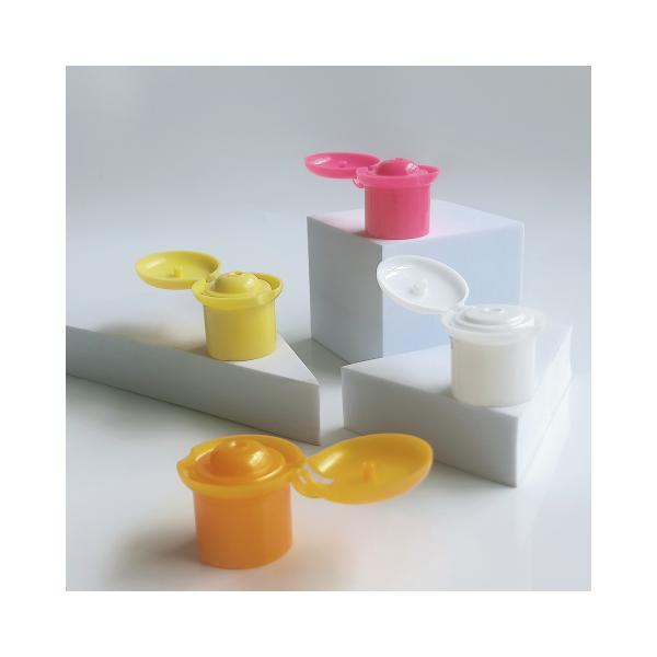 Non Spill Flip Top Cap for Bottle 24mm 28mm Round Cylindrical and Smooth Plastic