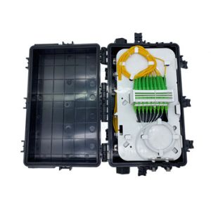 FTTH Aerial Fiber Optic Junction Splice Box 72 144 Cores With Mini Splitter 1x16