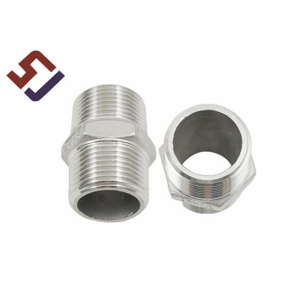 Buy Stainless Steel Hex Nipple Plumbing Pipe Fitting Hardware Parts at wholesale prices