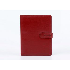 Quality PU Leather Hard Cover Notebook Planner / Journal Flexor Printing With Pen for sale