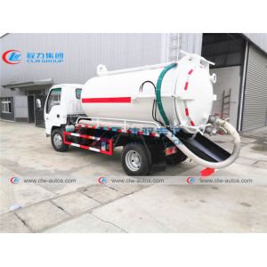 Left Hand Drive ISUZU 6CBM Sewer Vacuum Truck