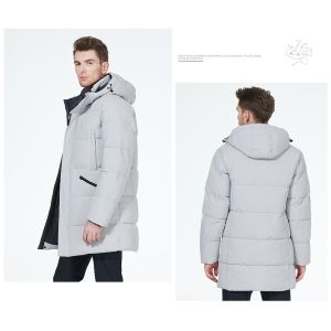 Size 46 - 56 Winter Jacket Men Packable Down Coat With Polyester Filling