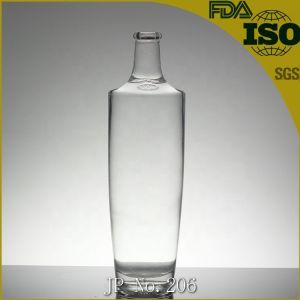 1 Liter Glass Bottle With Rubber Stopper For Liquor With Screen Printing
