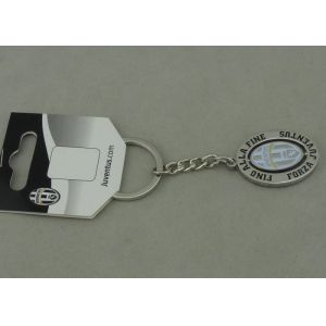 Die Casting Spinning Key Ring , Enameled Zinc Alloy Keychains