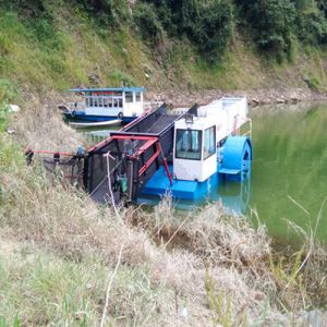 Aquatic Weed Harvester Trash Skimmer Machines Semi Automatic