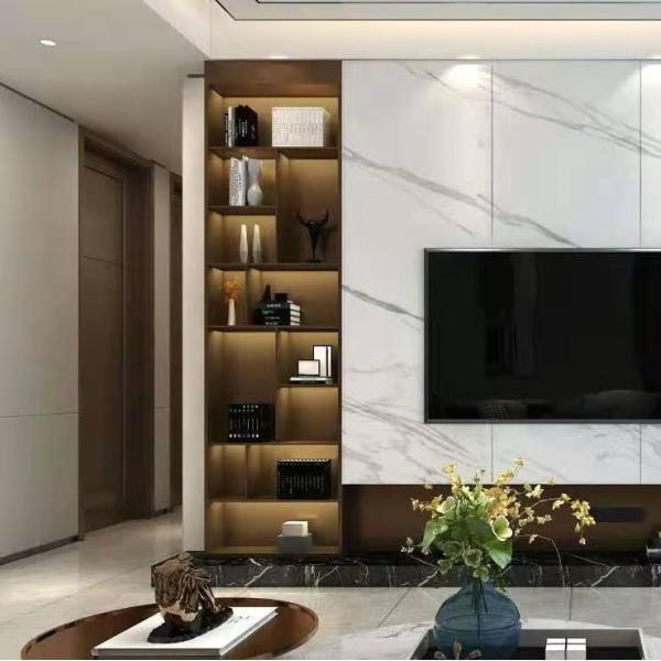 Indoor furniture large size carving room divider with shelves for home