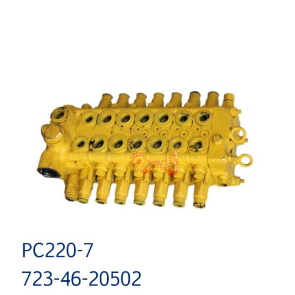 Yellow Hydraulic PC60 Main Control Valve For Excavator