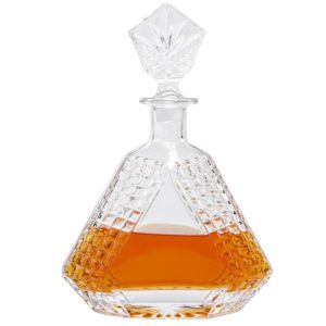 Clear Whiskey Decanter Glass Crystal Glass Liquor Bottle with Customized Bottle