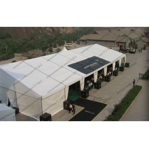 Heavy Duty Aluminum Frame Tent White PVC Cover UV Resistant ABS / Plain