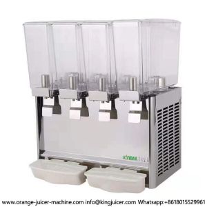 China Automatic 4x9L Cold Drink Beverage Dispenser Four Tank LED Juice on sale