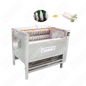 Brush Potato Cleaning Machine Automatic Root Washing Peeling Machine