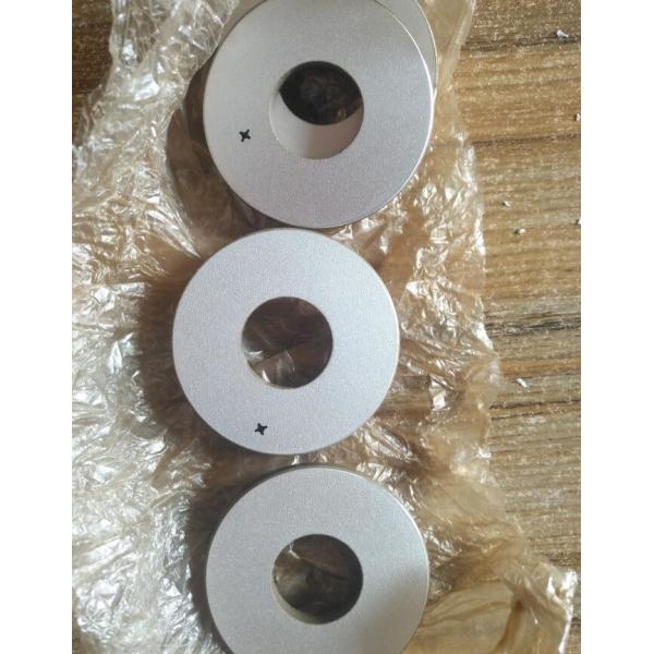 Ultrasonic Welding Piezo Ceramic Ring Silver Coating Electrode Positive And