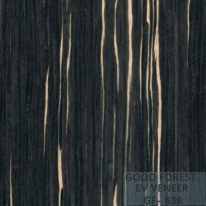 Engineered Wood Veneer Ebony Wood Veneer 0.15-0.55 mm Thickness