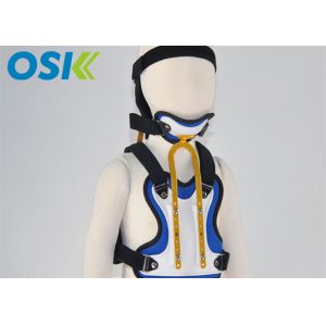 Three Size Neck And Back Brace , Low Temp. Thermoplastic Neck Chest Orthotics