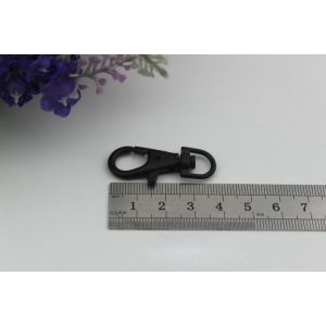 Design 3 style workmanship electrophoresis black zinc alloy metal snap hooks for