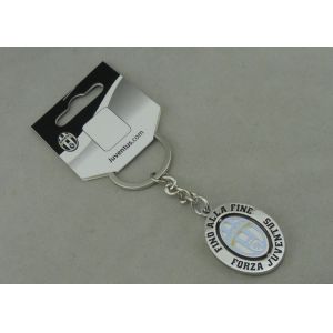 Die Casting Spinning Key Ring , Enameled Zinc Alloy Keychains