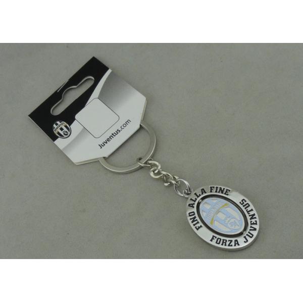 Buy Die Casting Spinning Key Ring , Enameled Zinc Alloy Keychains at wholesale prices