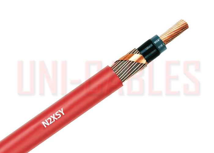 Quality Outdoor N2XSY Medium Voltage Cable Direct Buried Class 2 Conductor In Electric Power Plants for sale