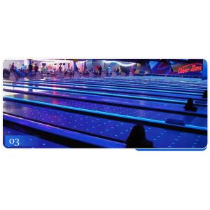 Indoor Fitness Black Bowling Lanes With String Bowling Pinsetter Machine For