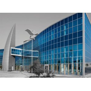 Fire Prevention Steel Frame Curtain Wall Sound Insulation With Various