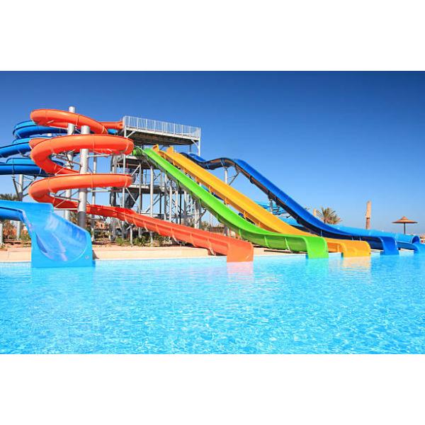 Exciting Barrel Sled Fiberglass Water Park Slide For Teenager