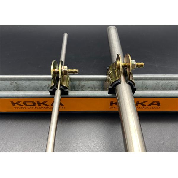 Buy Gold Electro Galvanized TPE Cushioned Pipe Clamps SS316 1/4" at wholesale prices