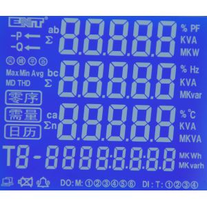 Power Meter STN Lcd Segment Display Black And White